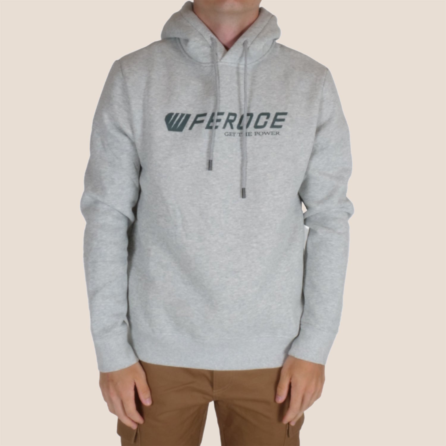 Sweat à Capuche Hoodie Gris FEROCE