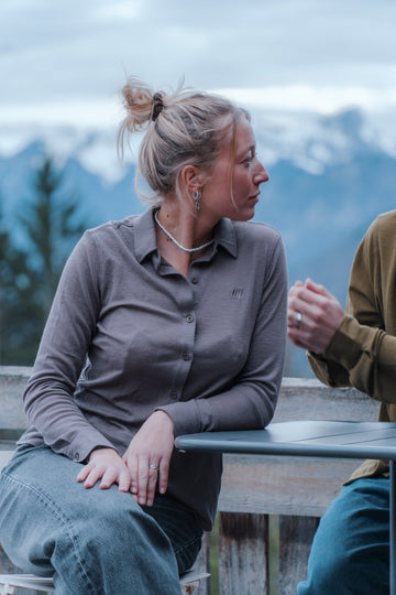 Chemise Mérinos Ibérica Femme - Rose Argile