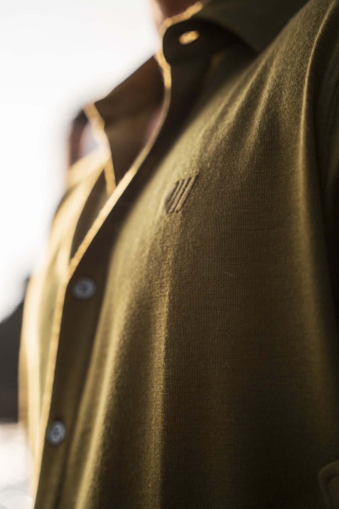 Chemise Mérinos Ibérica Homme - Vert Olive