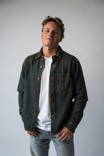 Chemise en Jean Héritage - Bleu Rouille