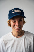 Casquette velours Bena - Bleu.