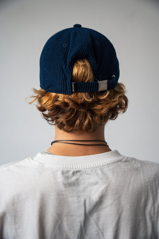 Casquette velours Bena - Bleu FEROCE vue arrière avec réglage