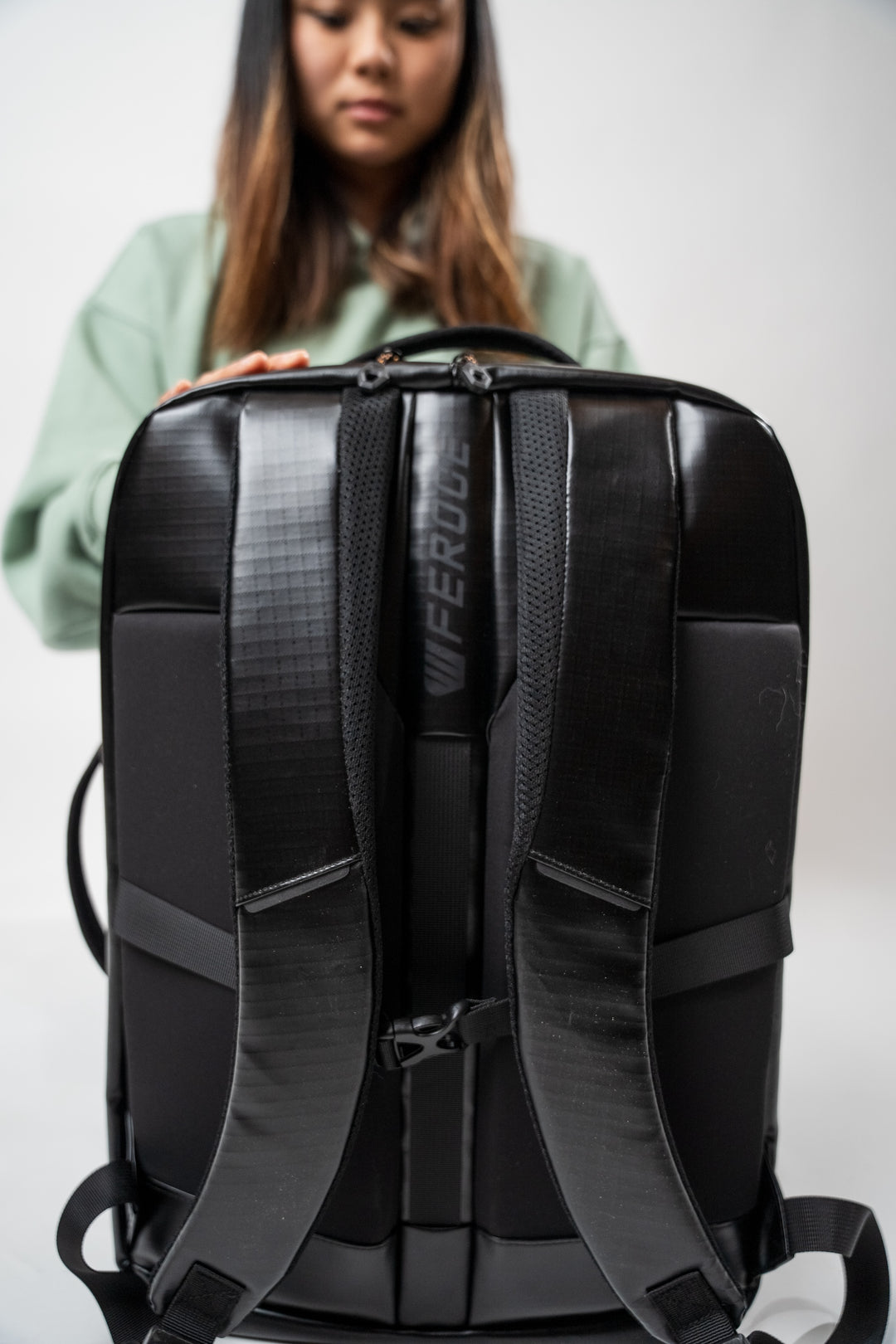 Sac Urban &amp; Outdoor Velay 18L - Noir FEROCE compartiment intérieur ordinateur