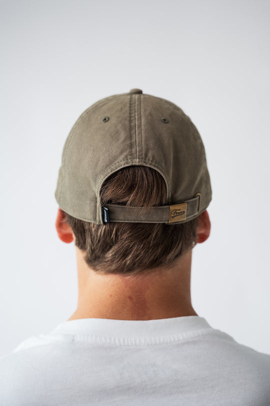 Casquette en Tissu Gaou - Verte vue produit avec logo brodé