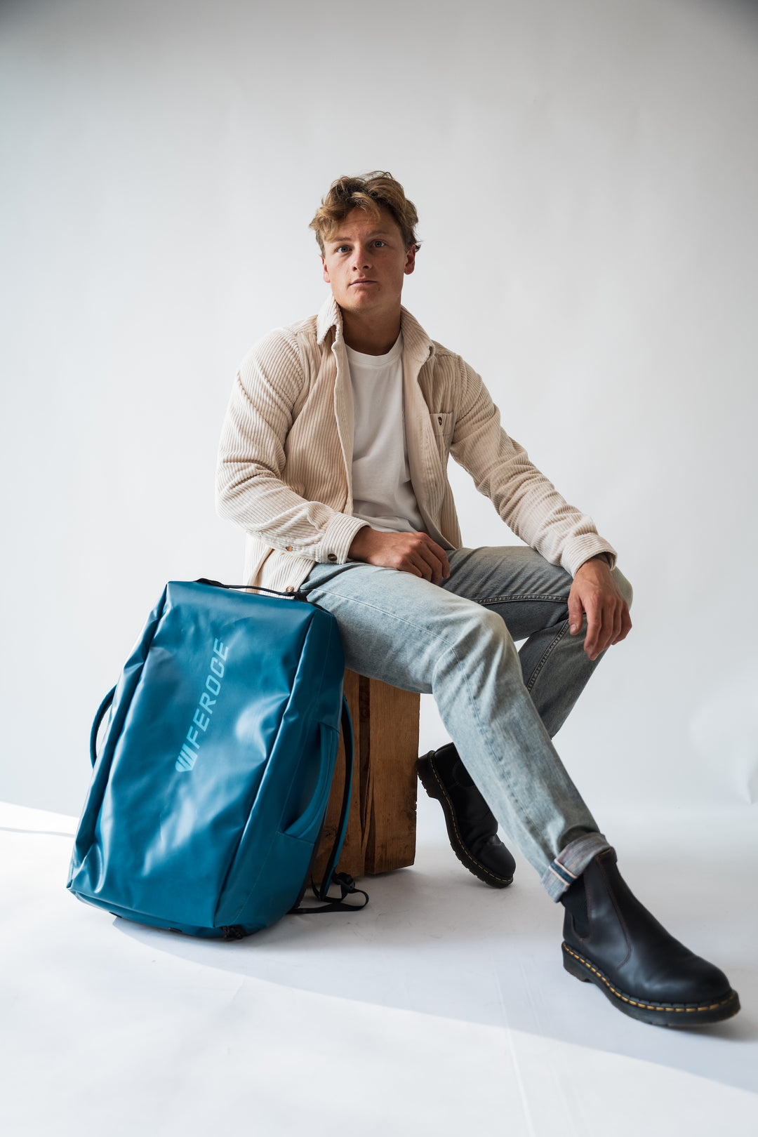 Sac à dos Sierra 36L - Bleu FEROCE vue de face