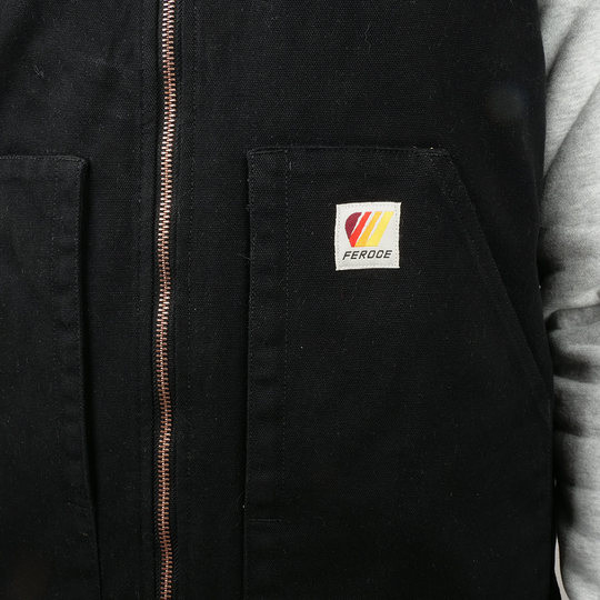 Veste sans manche doublure matelassée - Noire