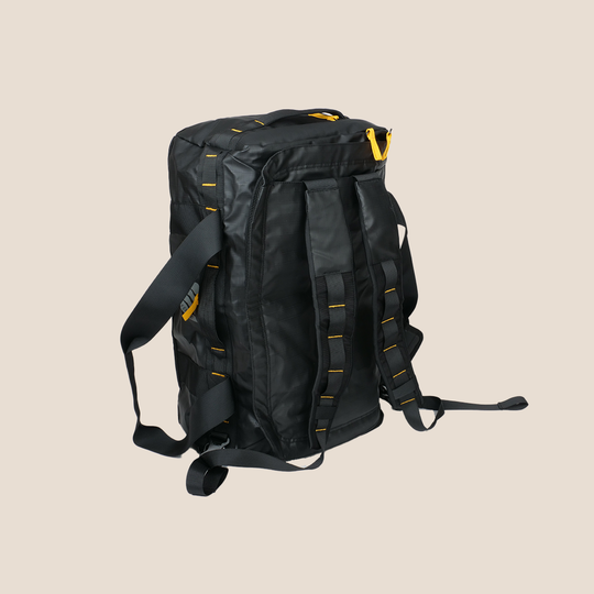 sac à dos voyage duffel 40L - noir vue arrière avec bretelles