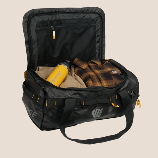 Sac à dos voyage Duffel 60L - Noir FEROCE compartiment ouvert