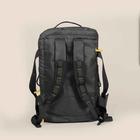 Sac à dos voyage Duffel 60L - Noir FEROCE vue dos bretelles