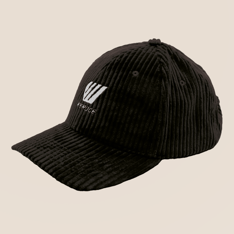 Casquette Velours côtelé noir FEROCE