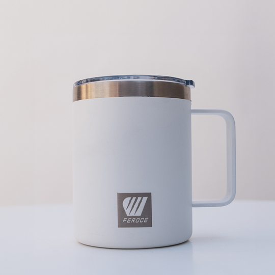 Mug isotherme 300 ml - blanc FEROCE vue produit face