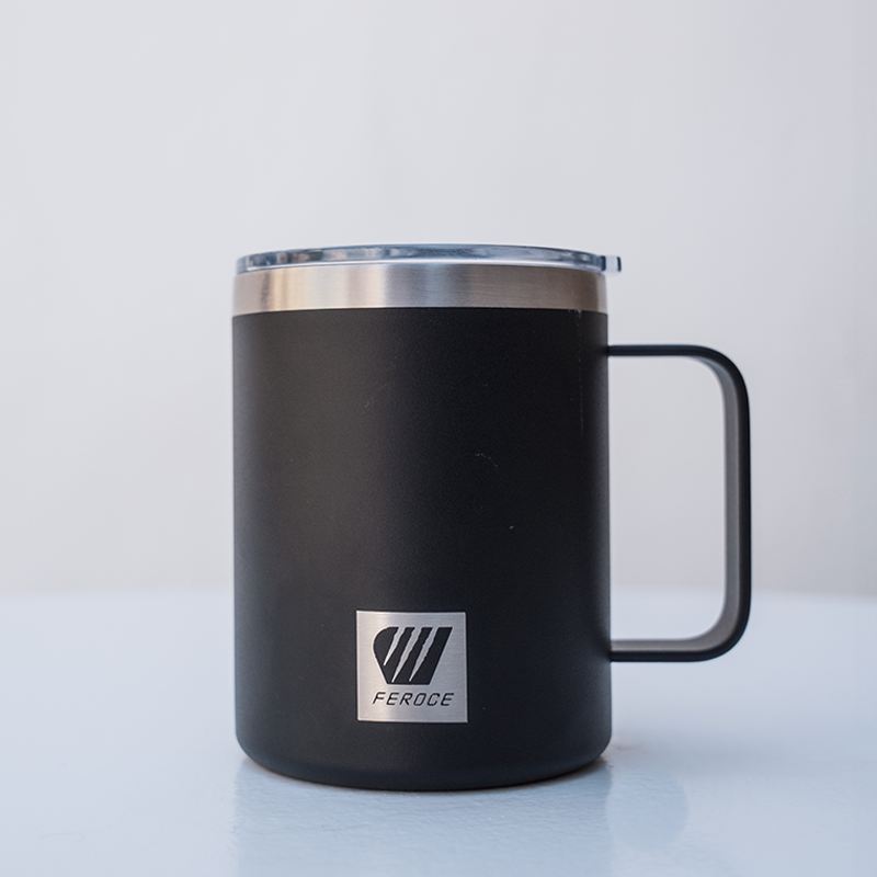 Mug isotherme 300 ml - noir FEROCE vue produit face
