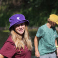 Chapeau style bob velours cotelé - Mauve