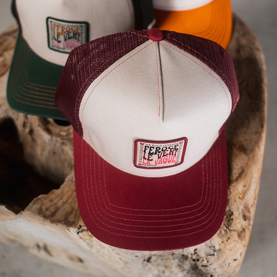 Casquette trucker Le Vent La Vague - Framboise FEROCE vue de face
