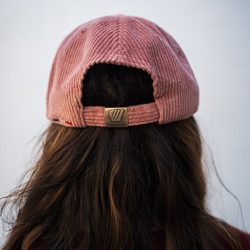 Casquette Alizée velours cotelé  - Rose
