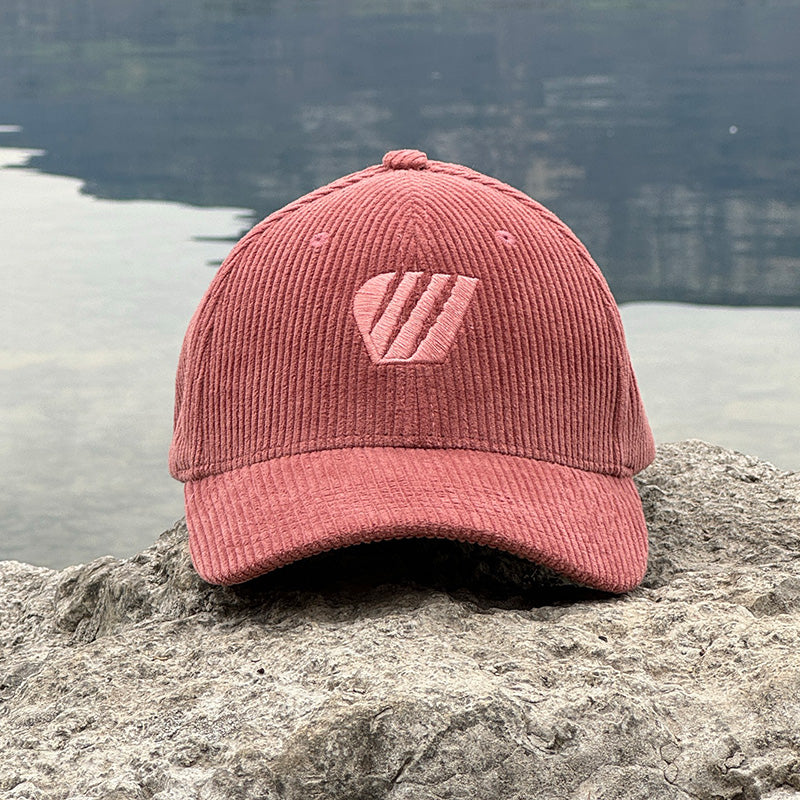 Casquette Alizée velours cotelé - Rose vue produit face