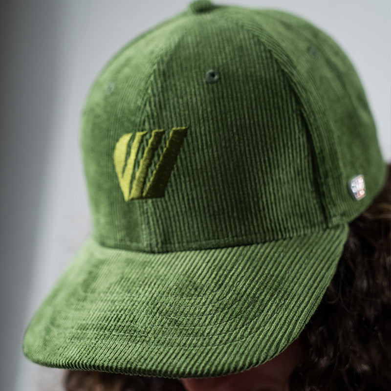 Casquette Alizée velours côtelé - Verte