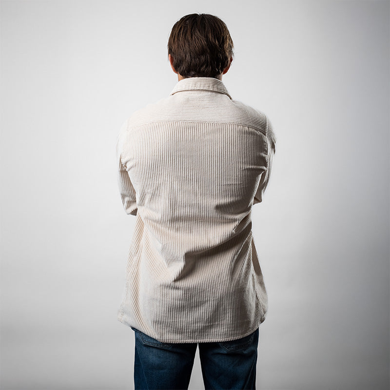 Chemise Danay en velours - crème FEROCE vue de dos