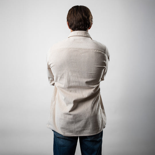 Chemise Danay en velours - crème FEROCE vue de dos