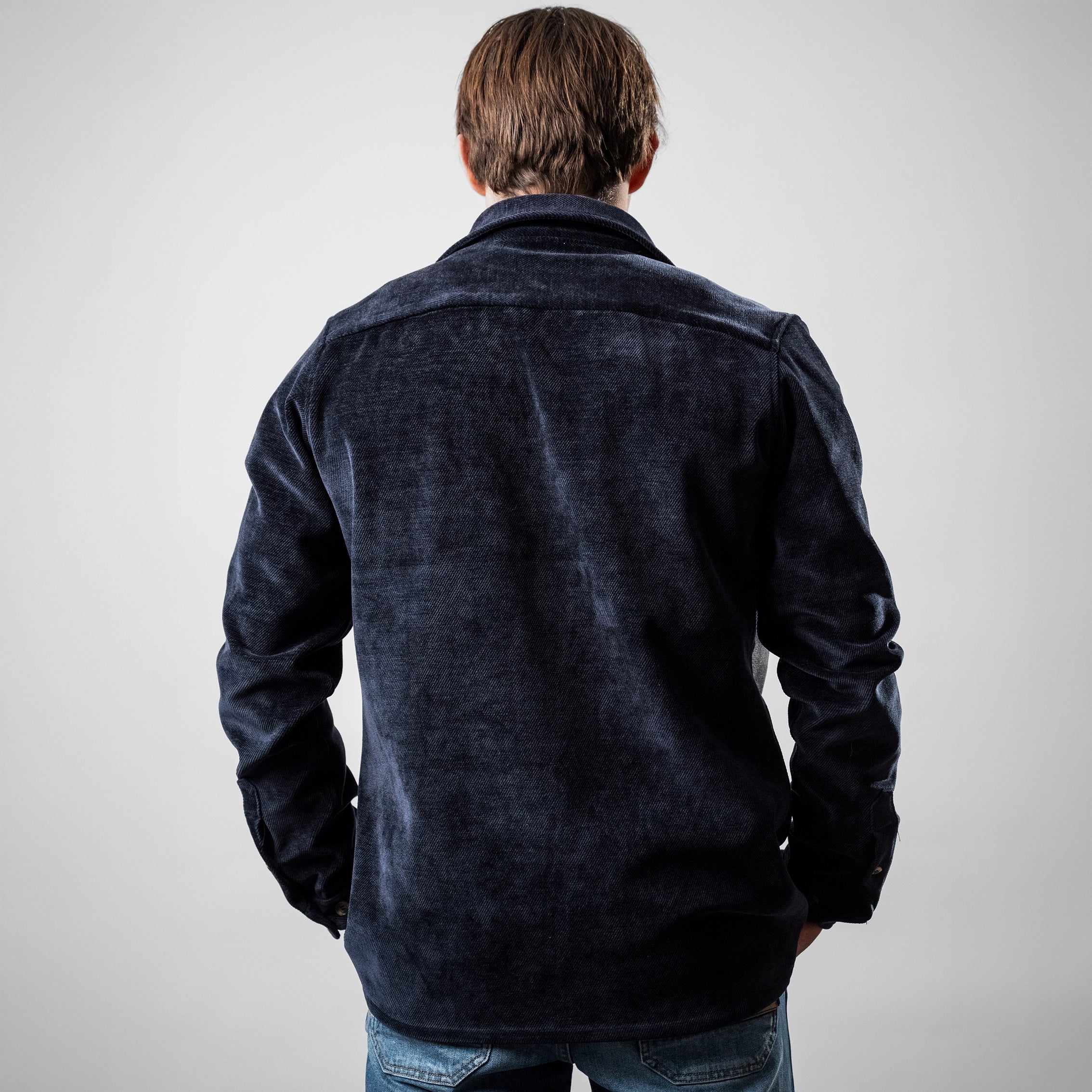 Chemise Saulire velours - Bleu marine