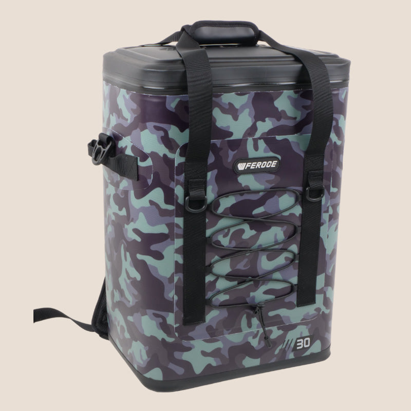 Glacière souple Loirette 30L - camouflage FEROCE vue produit studio