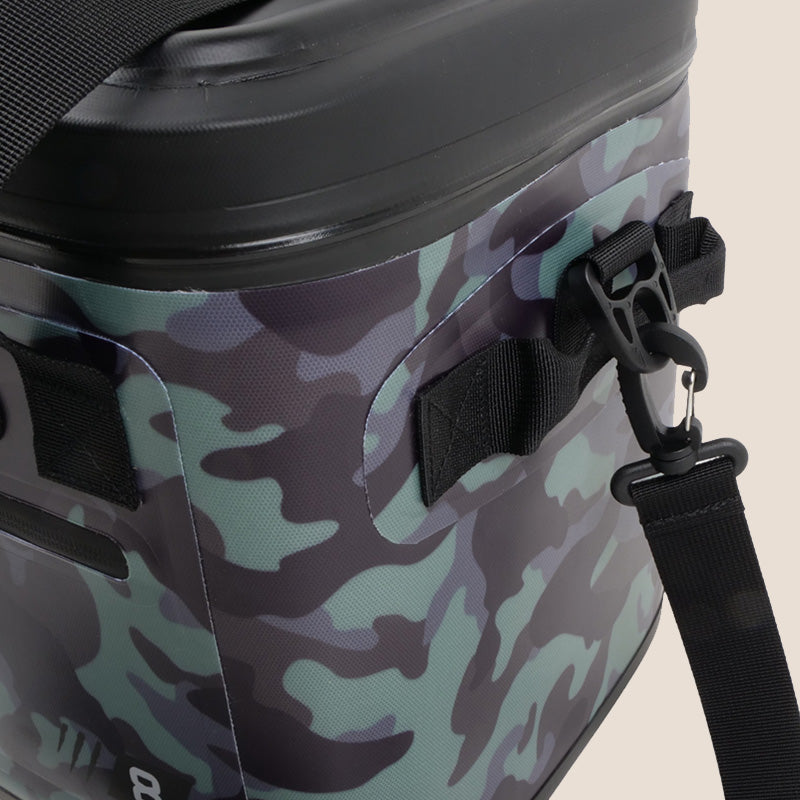 glacière souple Loirette 8L - camouflage détail attache sangle