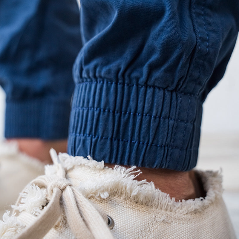 Pantalon cargo Thalassa serré - Bleu marine