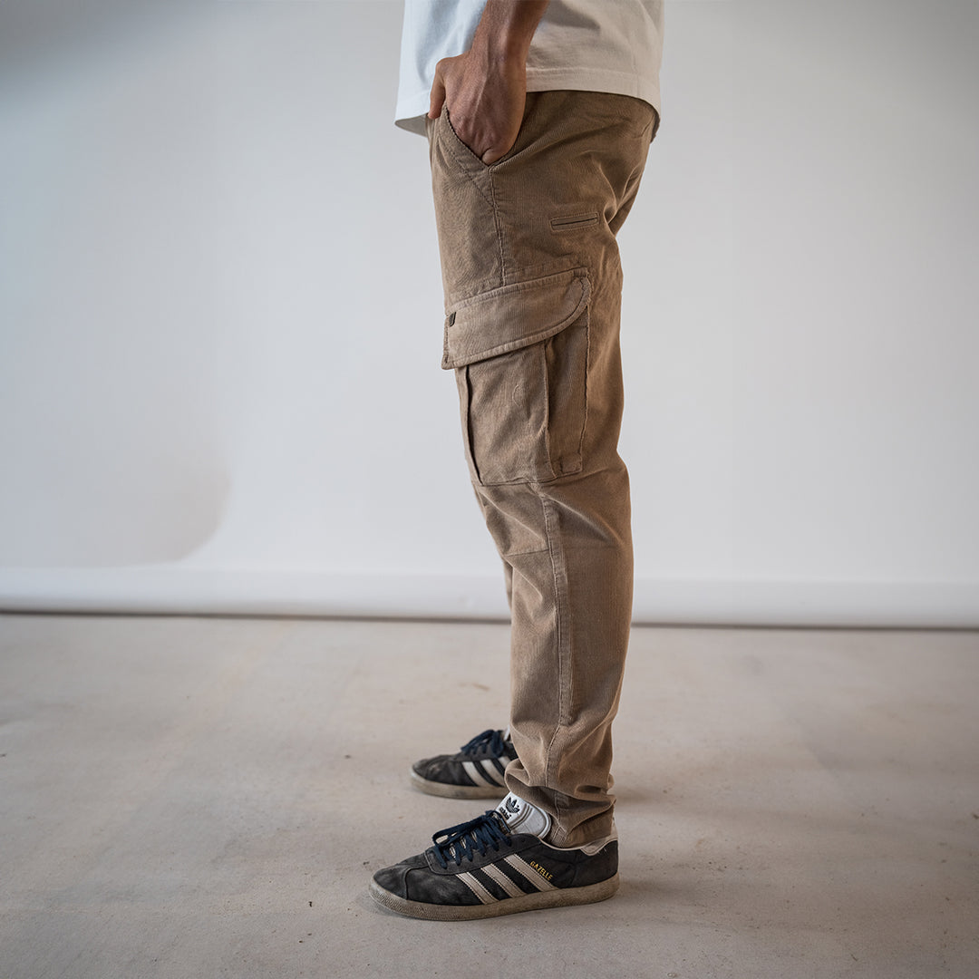 Pantalon cargo Alpine velours - Beige