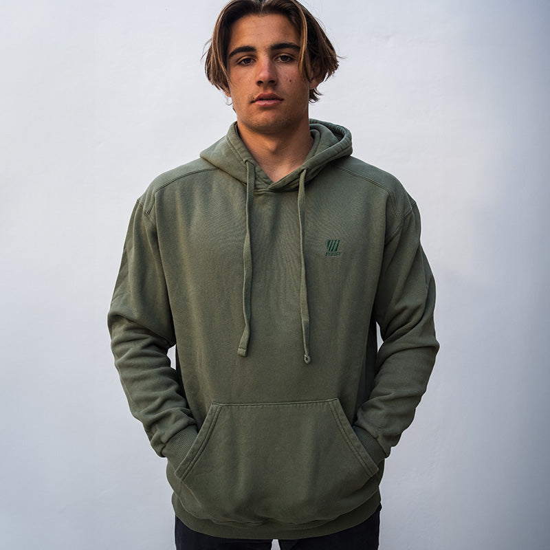 Hoodie coton bio - Kaki