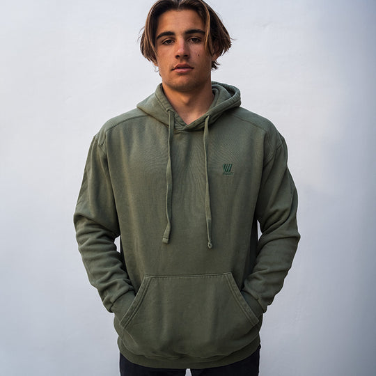 Hoodie coton bio - Kaki