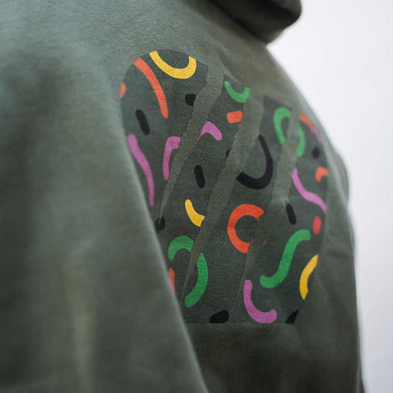 Hoodie coton bio - Kaki
