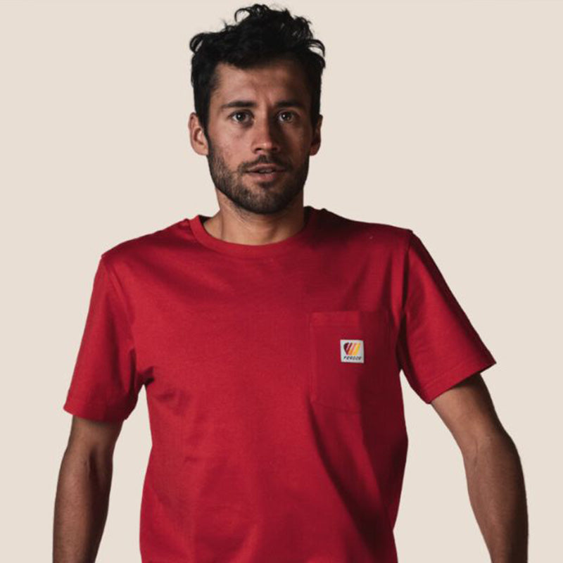 Tee-Shirt rouge coton organique FEROCE