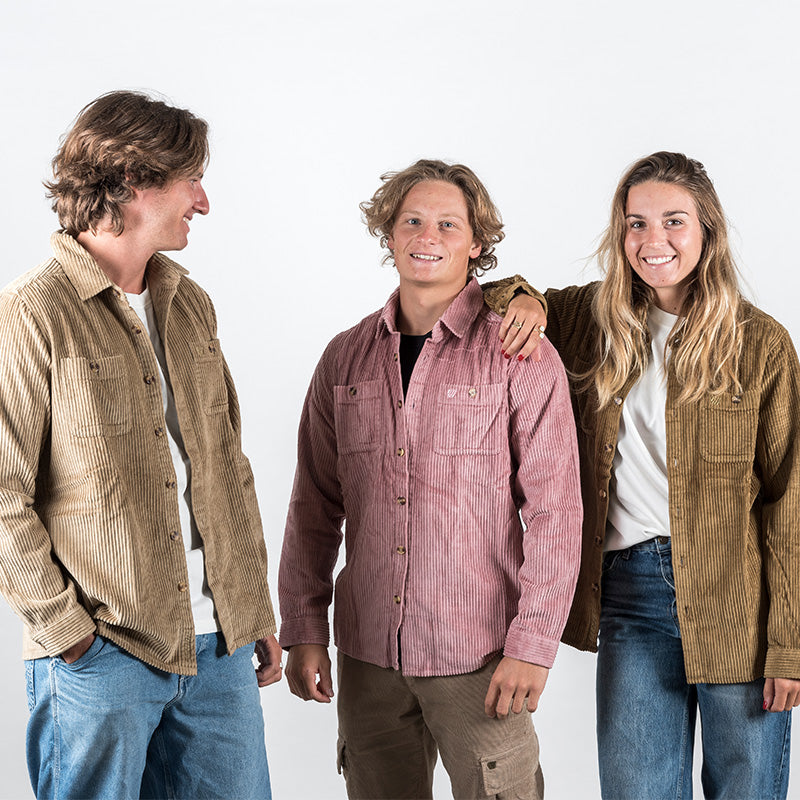 Chemise Danay velours - Camel