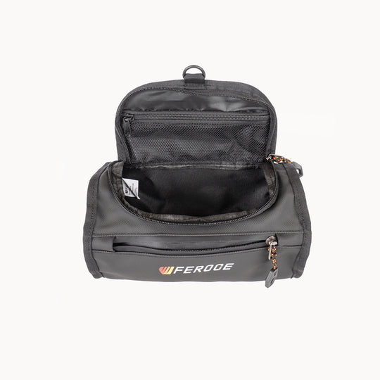 Trousse de toilette - noir FEROCE vue dessus ouverte