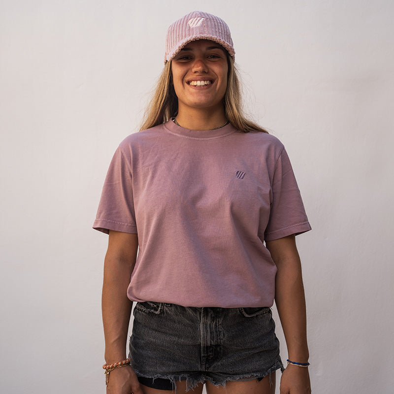 T-shirt coton bio Pounda Feroce - Rose