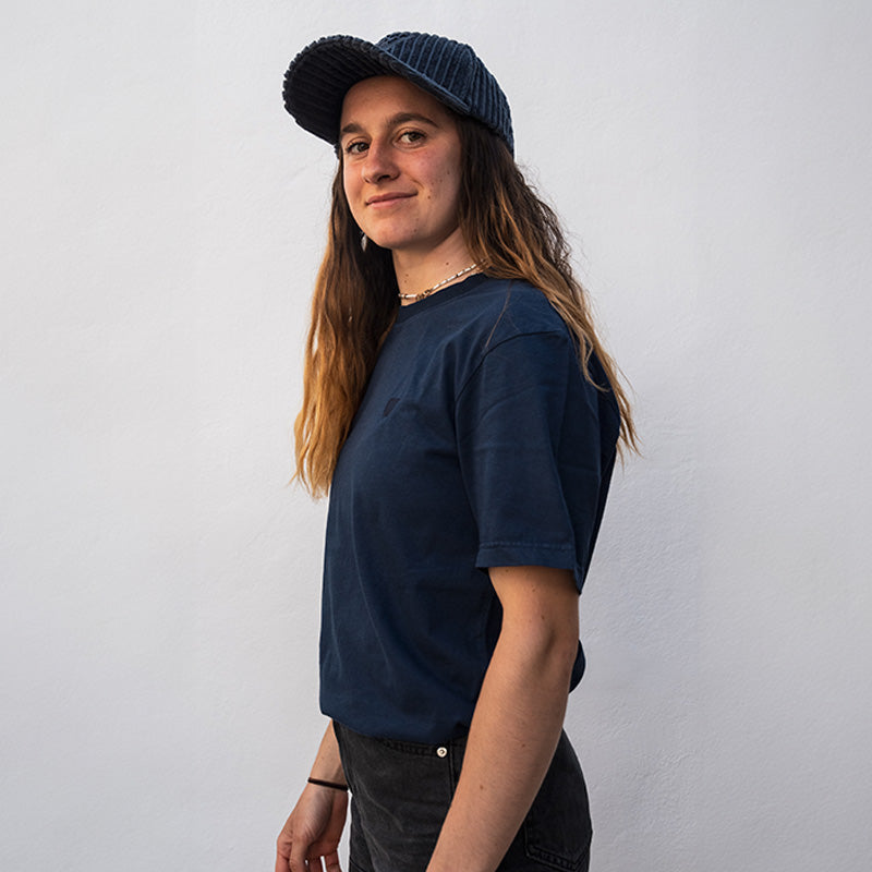 T-shirt coton bio Pounda Feroce - Bleu marine