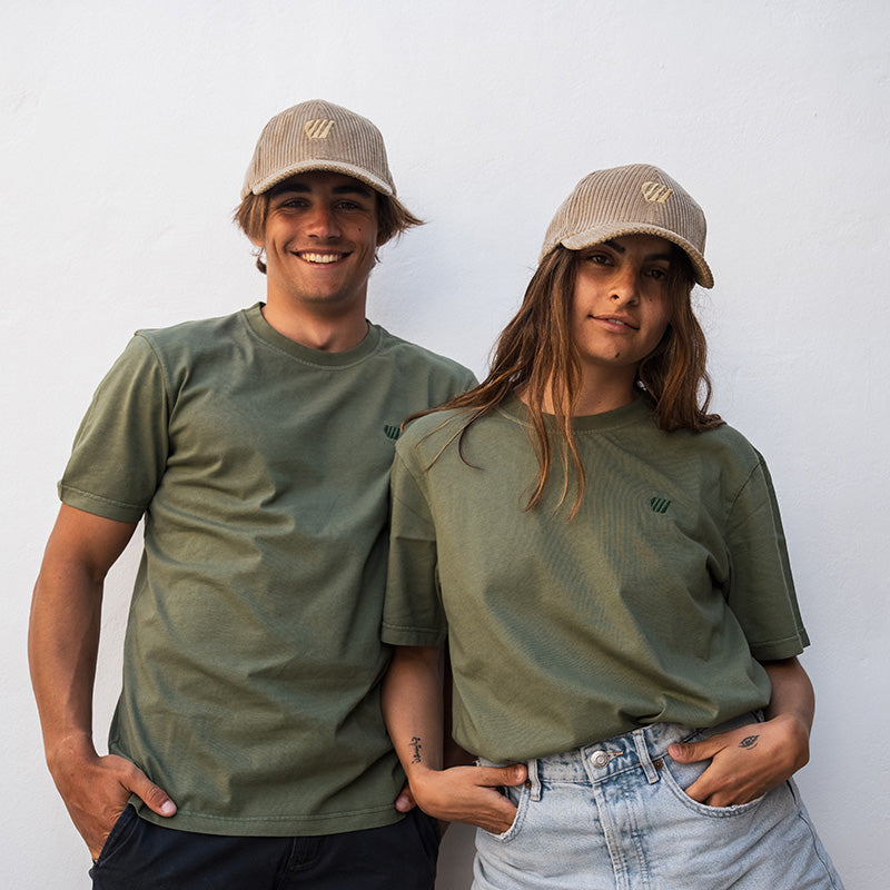 T-shirt coton bio Pounda Feroce - Kaki